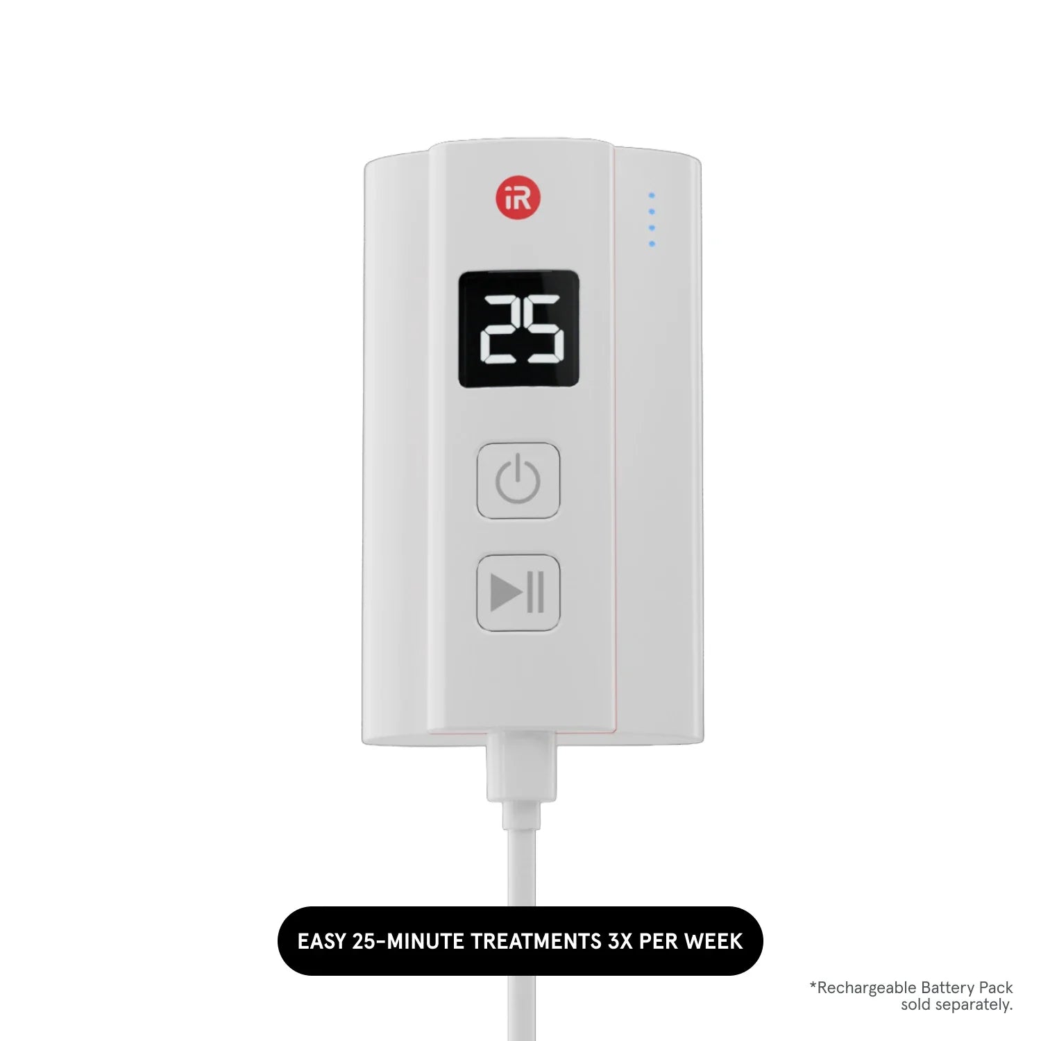 Image of the rechargeable battery for Essential hair device.