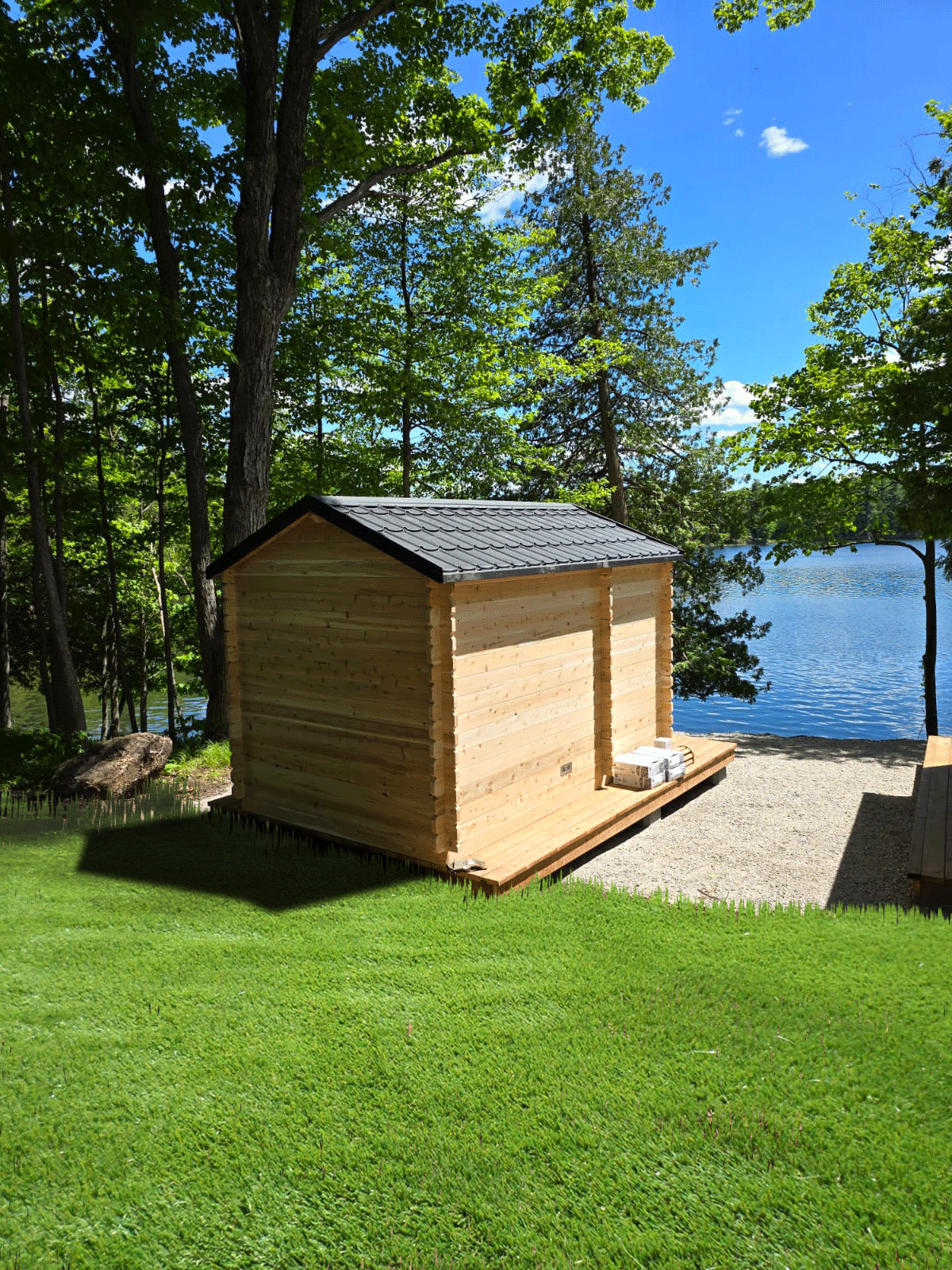 Georgian Cabin Sauna with Changeroom - Canadian Timber Collection