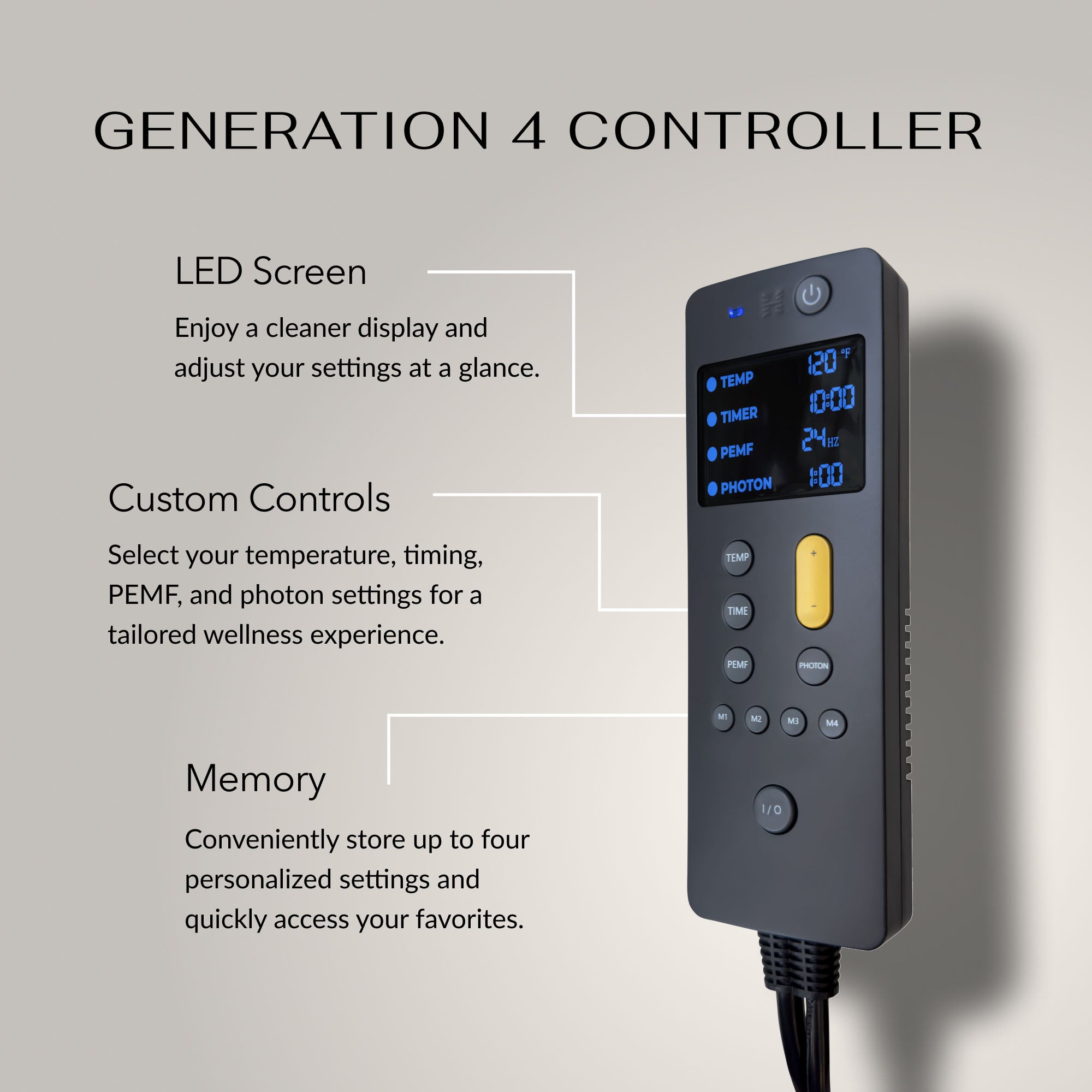 The Jet Series Controller | PEMF Far Infrared Heating Mat