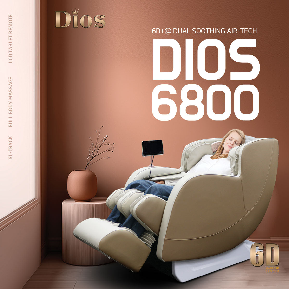 Dios 6800 Beige/White