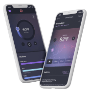 Sleepme App interface for temperature control